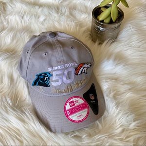 NWOT ✨ SuperBowl 50 New Era Grey Anniversary Hat